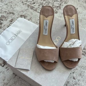 Jimmy Choo Stacey 85 Suede mules